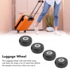 4PCS Suitcase Replacement Wheel PVC and Aluminum Alloy Silent Travel
