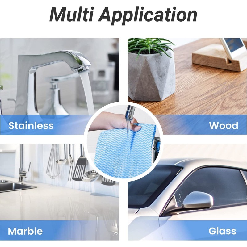 GUMTAPE All Purpose Disposable Cloths to Clean Surfaces | Blue