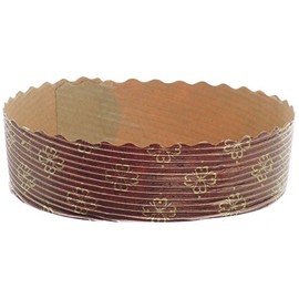 NOVACART Oven Mini Pie Baking Mold Brown Cellulose Paper - 4" Dia x 1 1/8" H