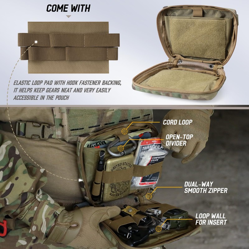 WYNEX Nylon Dangler Pouch, Tactical Drop Pouch for Chest Rig