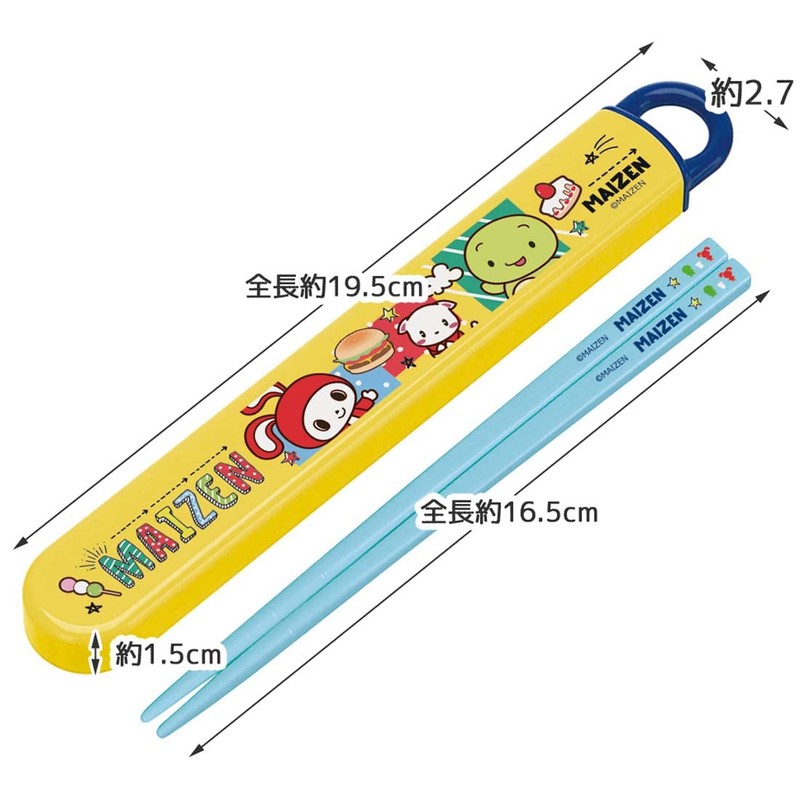 Skater ABS2AMAG-A Maizen Sisters 23 Chopsticks Case Set, 6.5 inches