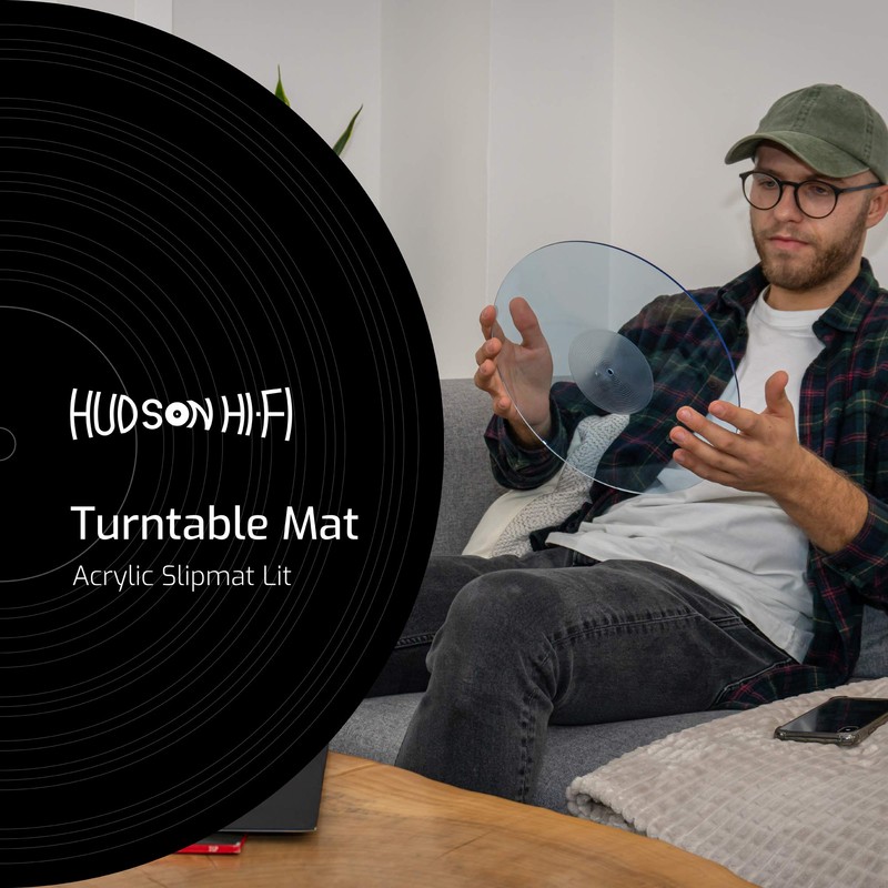 Hudson HiFi Acrylic Turntable Mat - Blue - Enjoy Richest