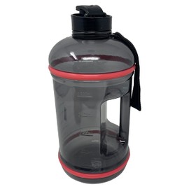 HTUK XL Jug 2.2 Litre Water Bottle BPA Free Flip Cap Ideal For Gym Large Sports Bottle Extra Strong Material Black