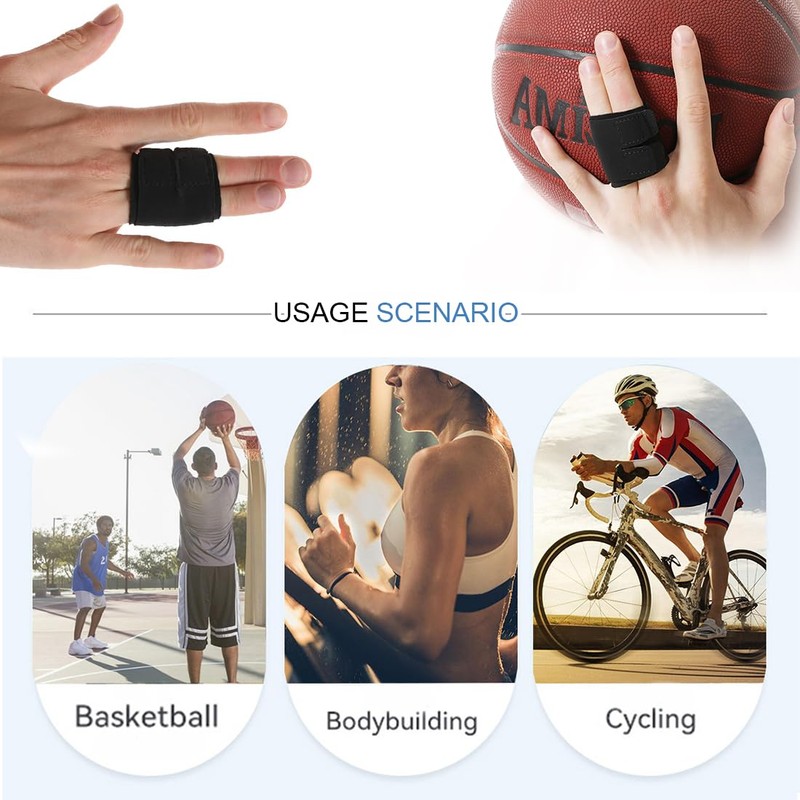 EODKSE 2 x Adjustable Trigger Finger Splints - Breathable Finger