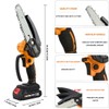 MITOOL KIT Cordless Chainsaw with 2.0ah Li-ion Battery 6-Inch Hand-held