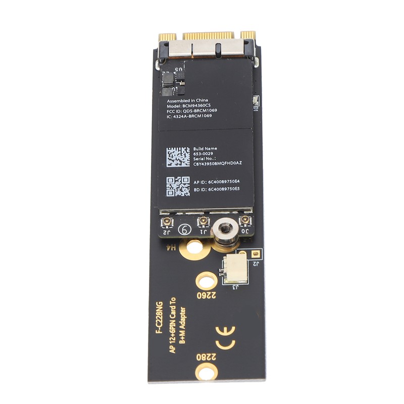 Card Adapter BCM94360CS WLAN Card to M.2 NVME SSD NGFF