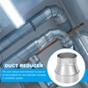 PATIKIL 5 Inch to 4 Inch Round Duct Reducer Increaser