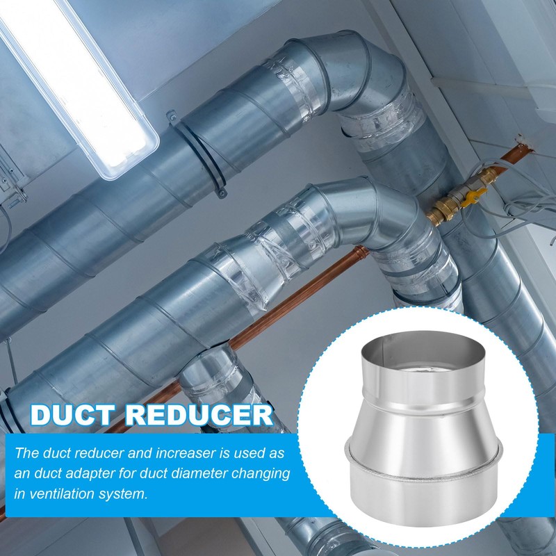 PATIKIL 5 Inch to 4 Inch Round Duct Reducer Increaser