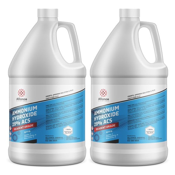 Ammonium Hydroxide 29% ACS Grade - 2 Gallons - Reliable