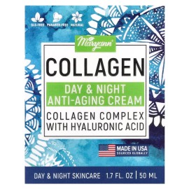 Crema anti-vejecimiento de día y noche con colágeno, para todo tipo de piel, 1,7 fl oz (50 ml)