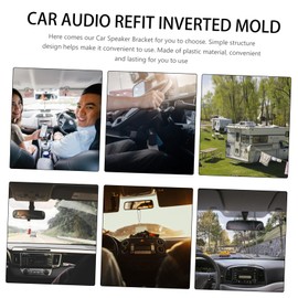 Gatuida 1pair Auto Audio Speaker Column Bracket Gasket Lightweight Washer for Car Interior Easy Installation Vehicle Speaker Adapter Compatible Models and Stable Accessory