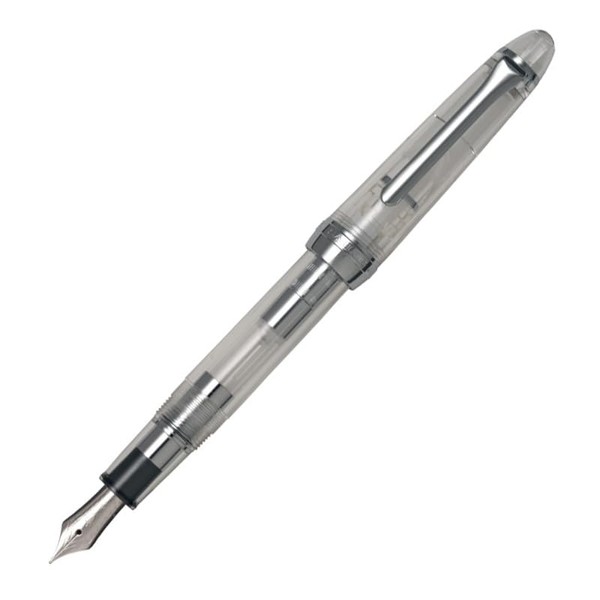 Sailor Fountain Pen, Profitolite Silver Trim Demonstrator Model, Fine Point