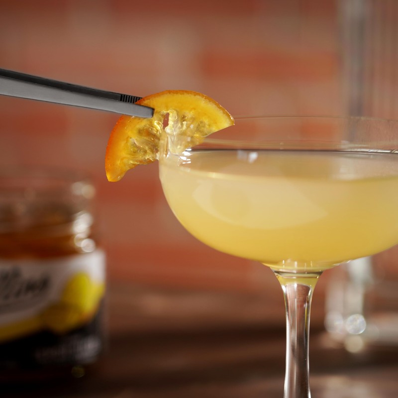 Collins Candied Lemon Slices in Syrup, Candied Fruit Slices Cocktail