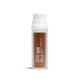 3INA MAKEUP - Vegan - The 3 in 1 Foundation 669 - Marron oscuro - Base de Maquillaje 3 en 1 - Primer Corrector y Base - Base maquillaje acabado natura