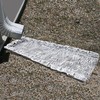 White Slate Stone Rock Cast Aluminum Metal Downspout Gutter 24