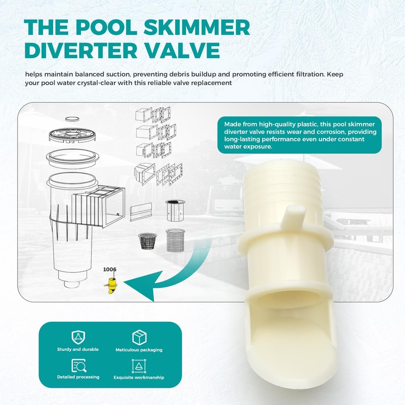85002600 Pool Skimmer Diverter Valve for Pentair Inground Pool Diverter