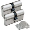 BASI Set of 2 V50 Profile Double Cylinder 40/50 mm