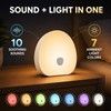 White Noise Night Light – 10 Soothing Sounds & 7-Color