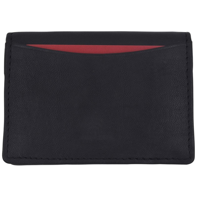 Swiss Marshall Men's RFID Blocking Premium Leather Expandable Small Credit