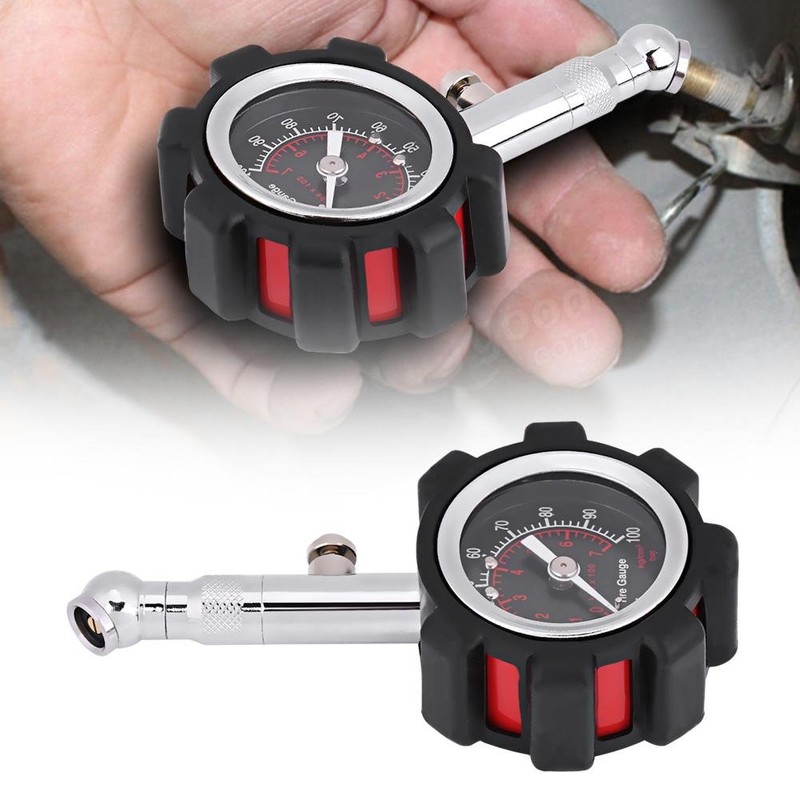 Keenso 0-100PSI Tyre Pressure Gauge Precise Air Pressure Gauge Tester