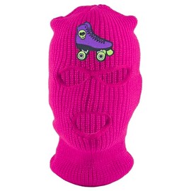 Gravity Threads Rollerskate Patch 3-Hole Ski Mask - Hot Pink