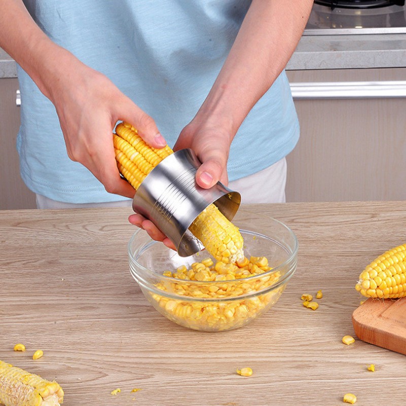 304 Stainless Steel Corn Stripper Corn Peeler Stripping Tool Kitchen