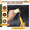 Leumoi 200 Pcs 4 Inch Mini Paint Roller Bulk Small