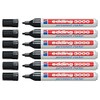 edding 3000 Permanent Markers 1.5-3mm Refillable (Pack of 6, Black)