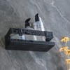 EXLECO Hanging Shower Shelf Stainless Steel Black