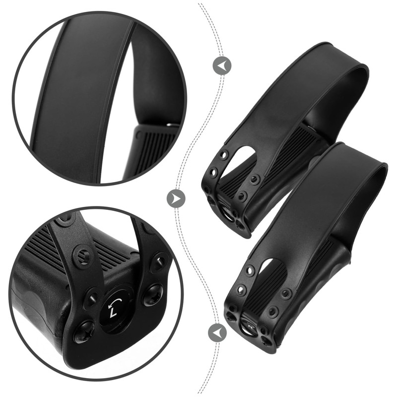 Mipcase 1Pair Gym Cycle Pedals with Straps Durable Replacement Bike