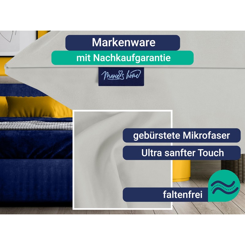 Marie´s Home Velvety Soft Pillowcase 1615.2355 Set of 2 Approx.