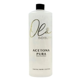 Diluyente De Esmalte Acetona 100% Pura 1 Litro Ola Beauty