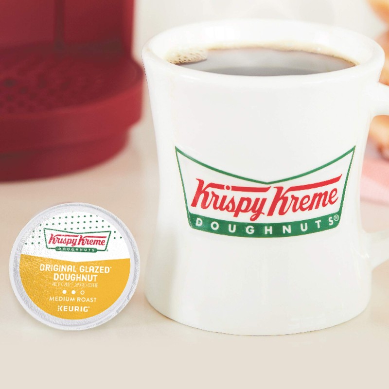 Krispy Kreme Original Glazed Doughnut, Single-Serve Keurig K-Cup Pods, Flavored