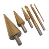 6PCS Set Step Drill Bit Set Steel 4‑12 4‑20 4‑32mm
