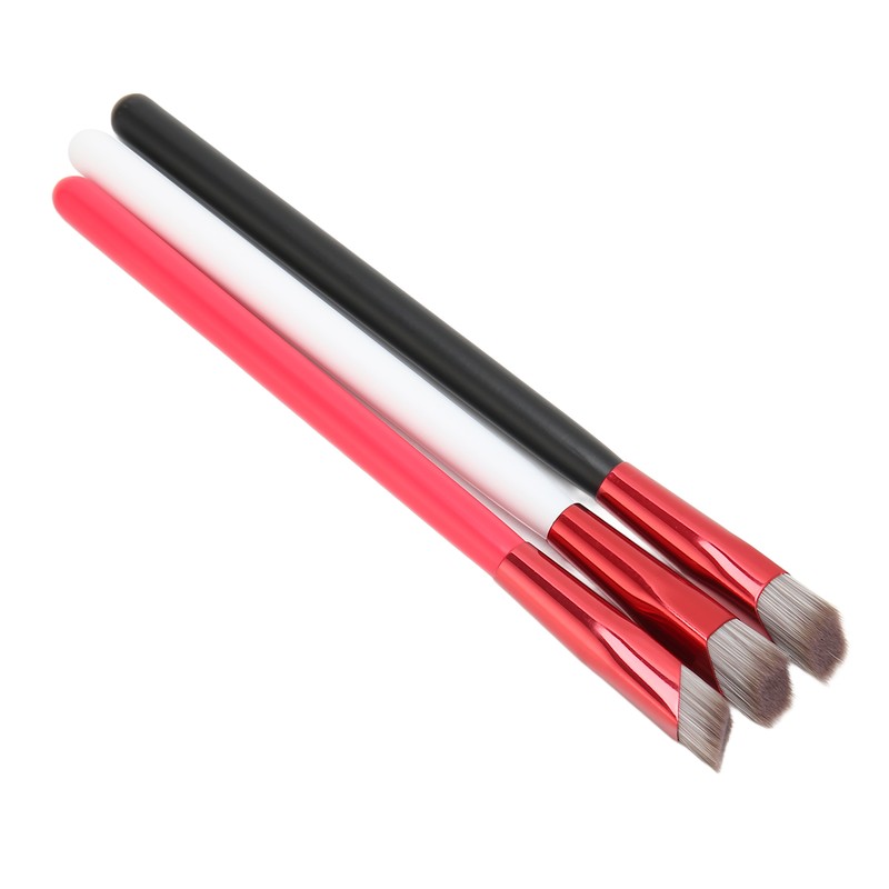 3PCS Brow Concealer Contour Brush Gray Hair Red White Black
