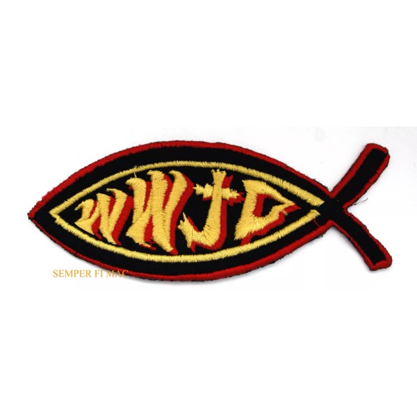 WWJD WHAT WOULD JESUS DO FISH CHRISTIAN Iron On Hat