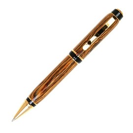 Lanier Pens Cigar Twist Pen - 24kt Gold - Bocote