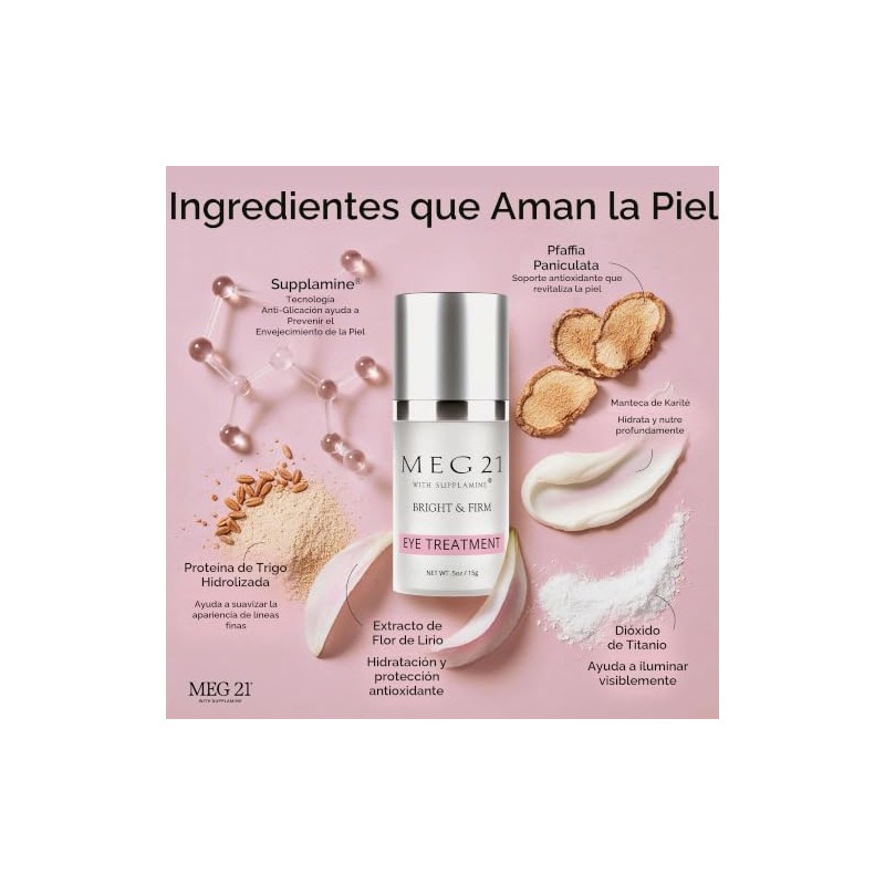 MEG 21 Tratamiento para ojos brillante y firme, 0.5 onzas