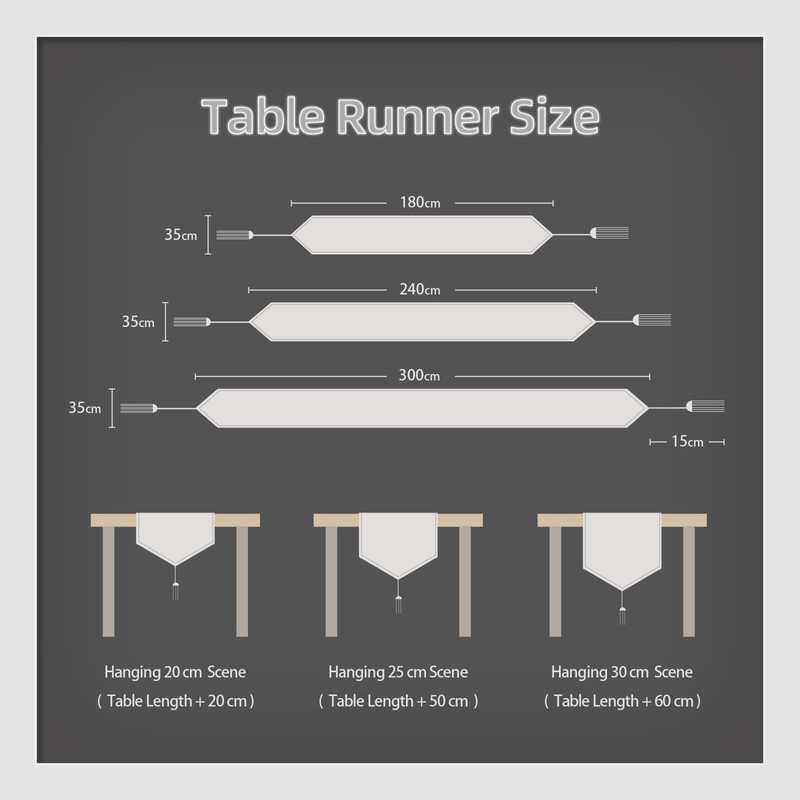 WAITER TREE Table Runner Linen High-Quality Table Runner Table Linen