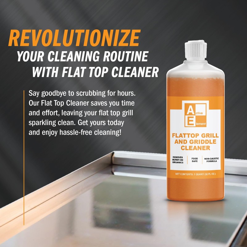 Active Element Flat Top Grill Cleaner – 32 fl oz