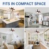 We Charger Socket Fan Light, E26 Screw in Lightbulb Fan