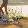 TOPINCN Tripod Stool, Foldable Triangular Fabric Stool, Scratch-Resistant Canvas, Camping
