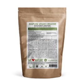 Vegan Creatine Monohydrate (Creapure®) by Ekopura | European Product, 100% Pure and Clean | 400g, 117 Servings