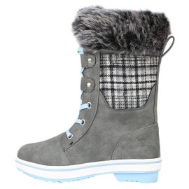 Northside Kid's Bishop SE Snow Boot, Gray, 4 M US Big Kid