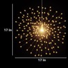 4 Pack 800 LED Starburst Sphere Lights, Battery Operated Firework