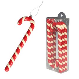 Dulton CMG-0951M Candy Cane Christmas Tree Ornaments, Medium Size, Set of 6, Nordic, Heavy, Decoration, Parties, Gift, Gift, Height 9.8 inches (248 mm), Width 2.9 inches (73 mm), Depth 0.7 inches (17