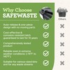 SafeWaste Push Clip Trash Can Locks, Easy to Install, Durable