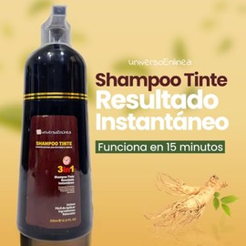 Black Instant Hair Color Shampoo for Gray Hair, 3 In 1 Black Hair Dye Shampoo, 100% Grey Coverage, Easy Hair Dye (Negro /1 Pieza)