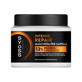 Maschera per capelli Intense Repair 400ml, 13% Protein-Care-Complex, Syoss Maschera per capelli secchi e danneggiati, ripara le fibre dei capelli in profondità