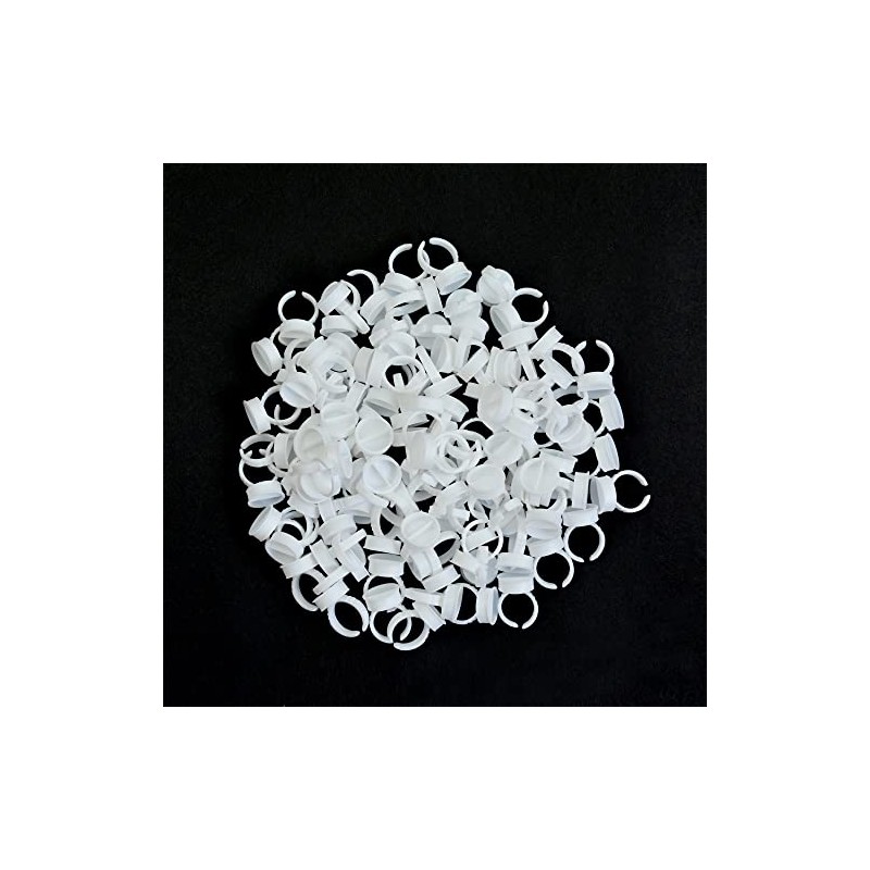 YANTAISIYU 100 piezas de anillos de pegamento para pestaas, vasos